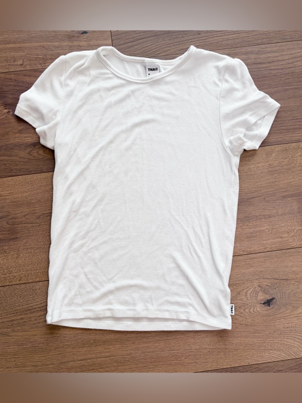 Aritzia Ribbed Short Sleeve Tee